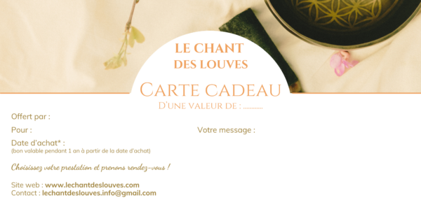 carte cadeau le chant des louves